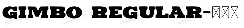 Gimbo Regular字体转换